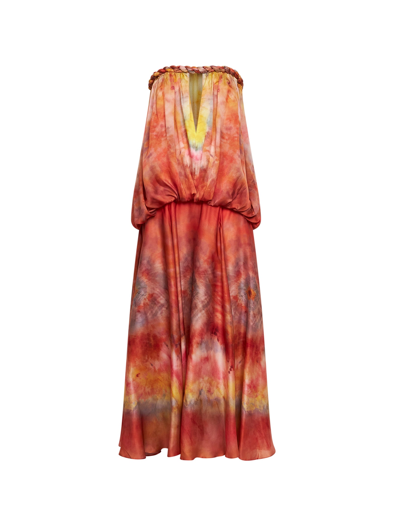 Zimmermann Women Ruby Tie Dye-Print Silk Luna Bandeau Dress