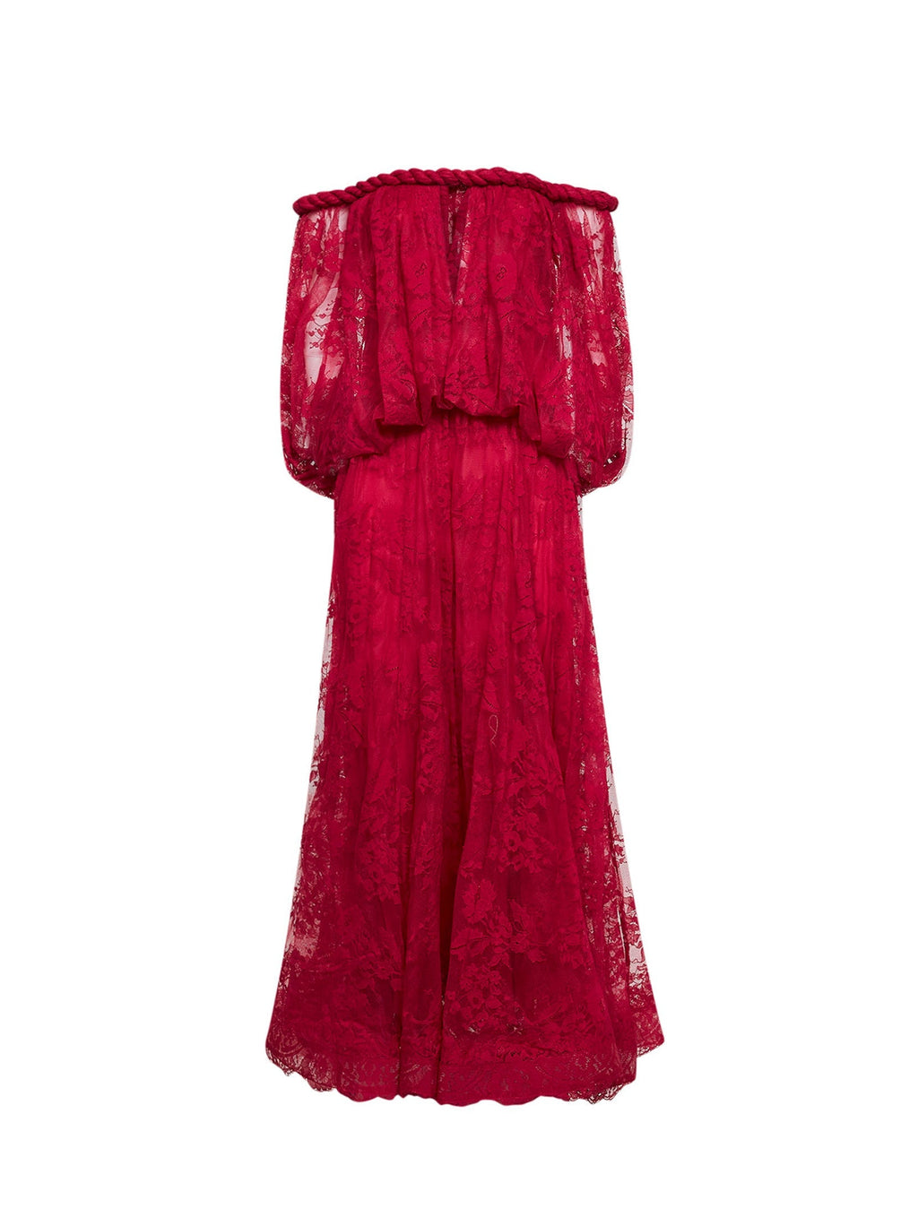 Zimmermann Women Fuchsia Lace Luna Billow Gown