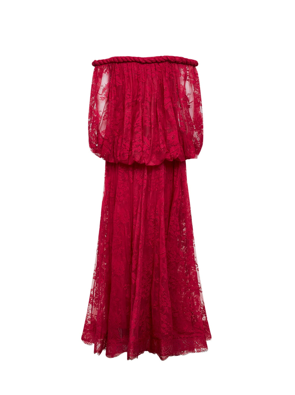Zimmermann Women Fuchsia Lace Luna Billow Gown