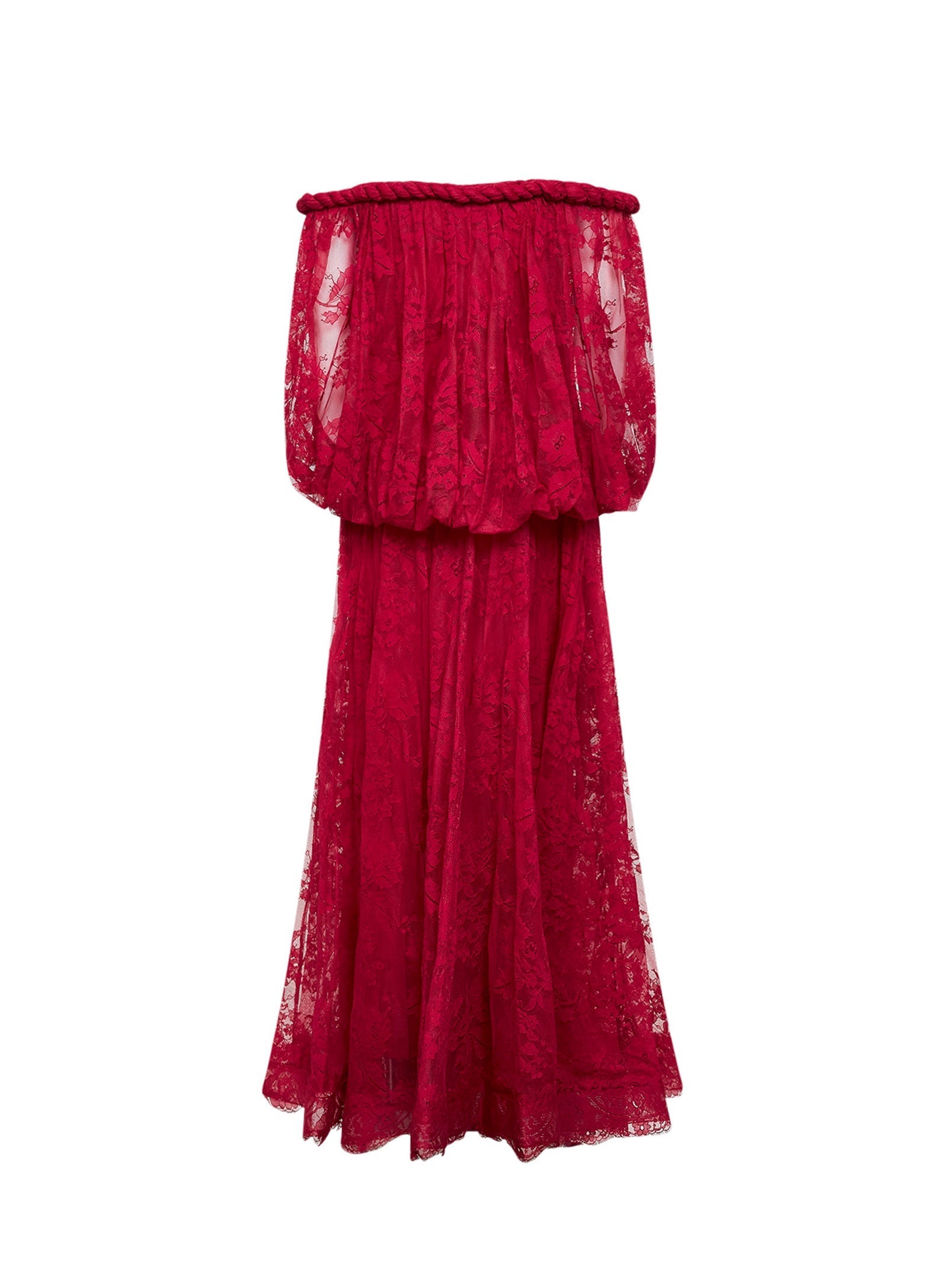 Zimmermann Women Fuchsia Lace Luna Billow Gown