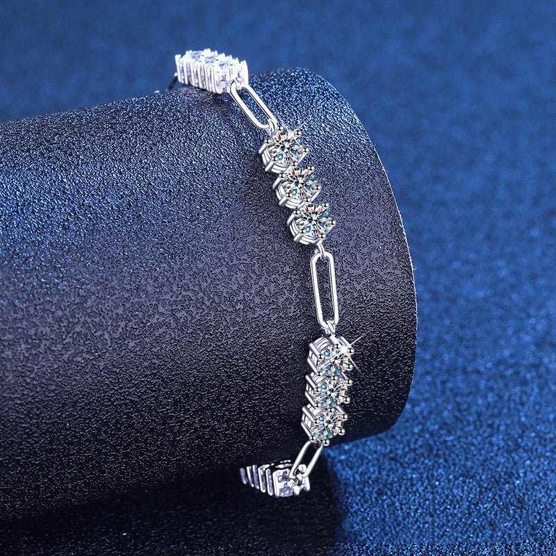 Pangama Dazzling Cluster Moissanite Bracelet