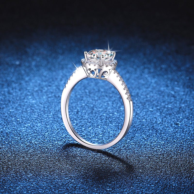 Pangama Halo Radiance Moissanite Ring