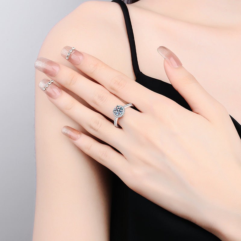 Pangama Halo Radiance Moissanite Ring