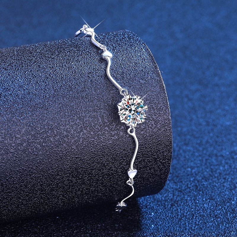 Pangama Heartline Moissanite Bracelet