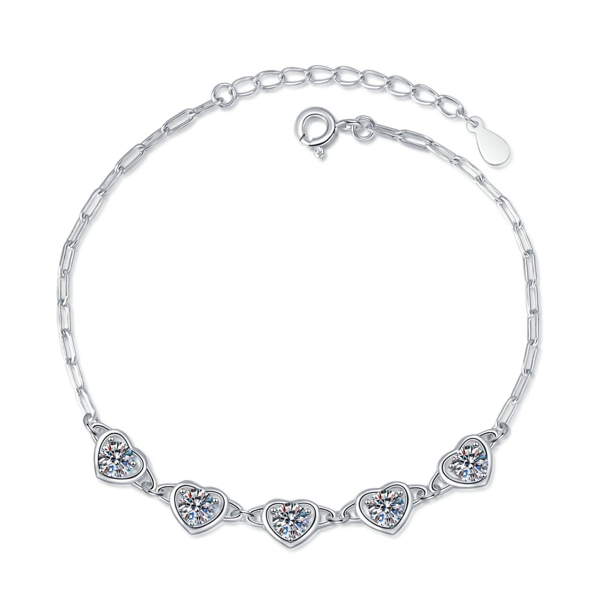 Pangama Loving Hearts Moissanite Bracelet