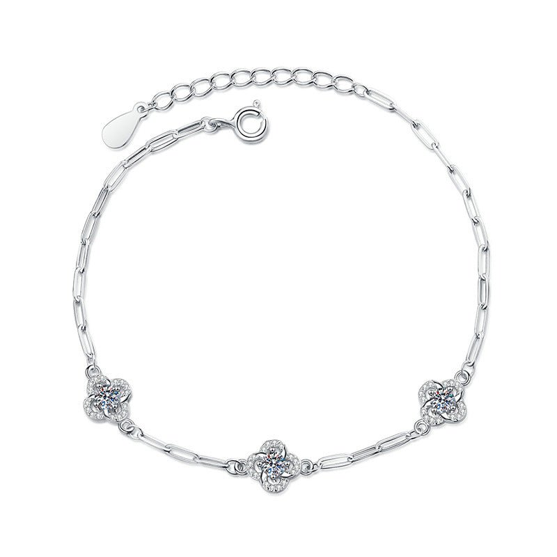 Pangama Triple Bloom Moissanite Bracelet