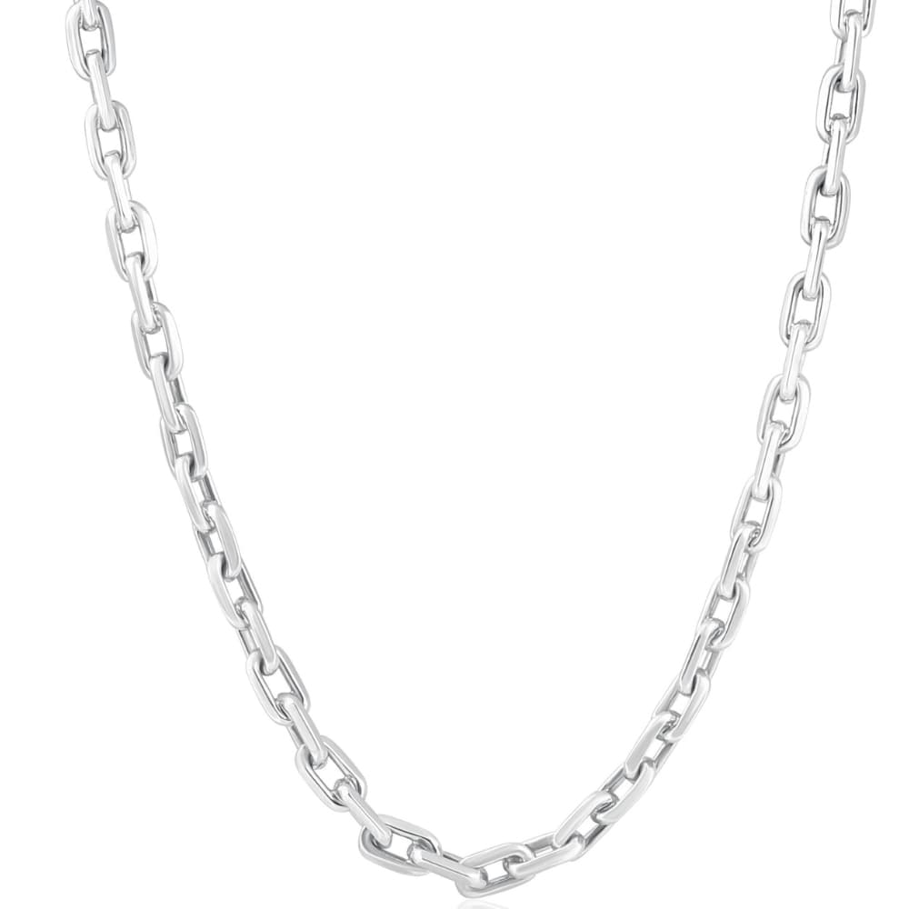 Men's Classic Round 14k Gold (43gram) or Platinum (80gram) 5.5mm Link Chain Necklace 20"