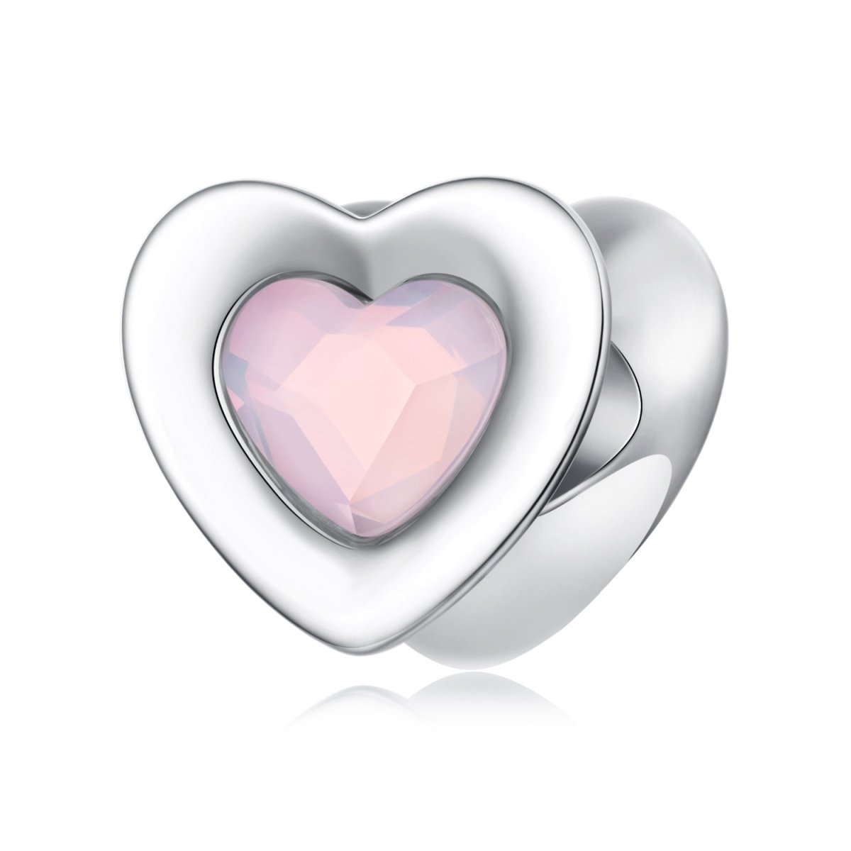 Pink Glow Heart Charm