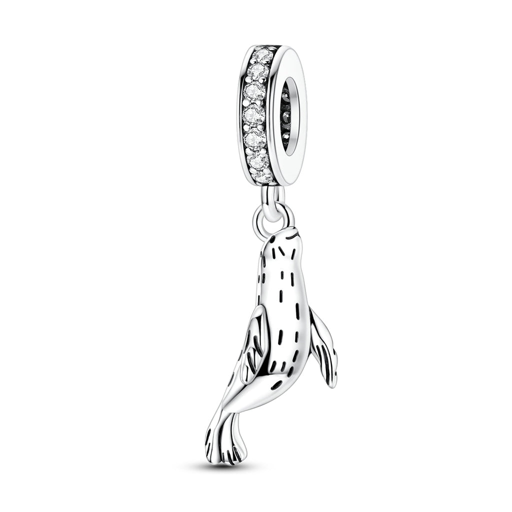 Playful Seal Dangle Charm