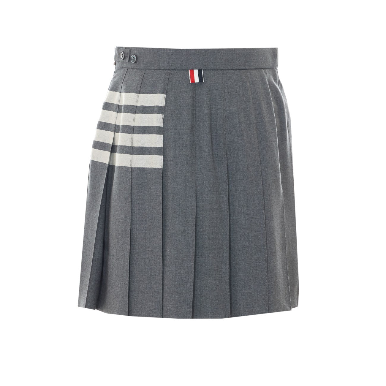 Thom Browne Women Pleated 4-Bar Mini Skirt