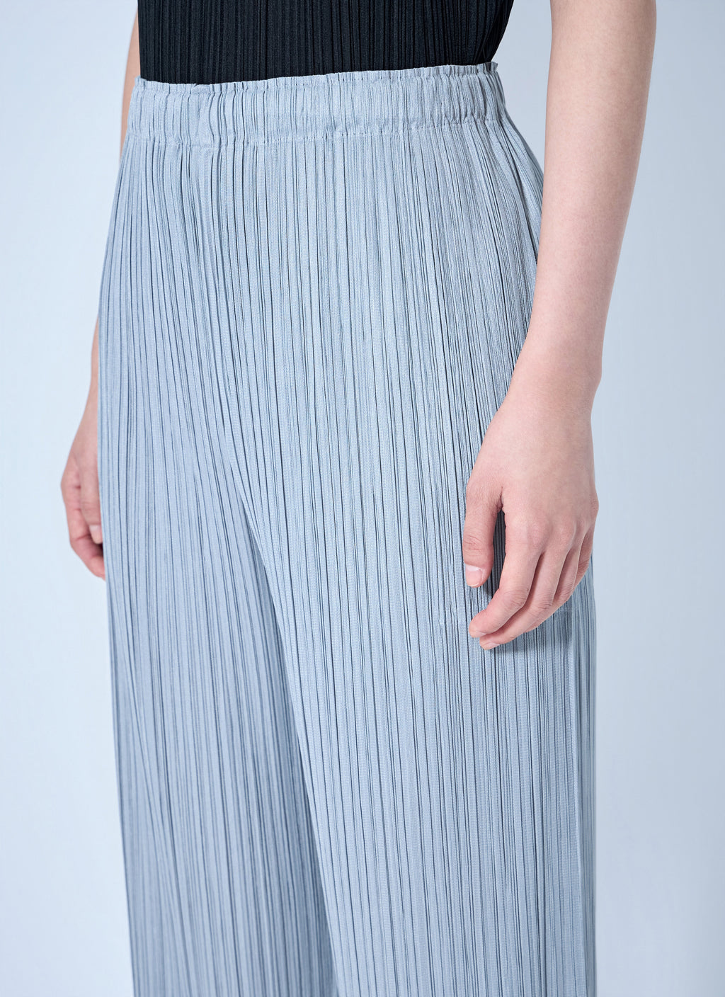 Pleats Please Issey Miyake Women Pleated Wide-Leg Trousers