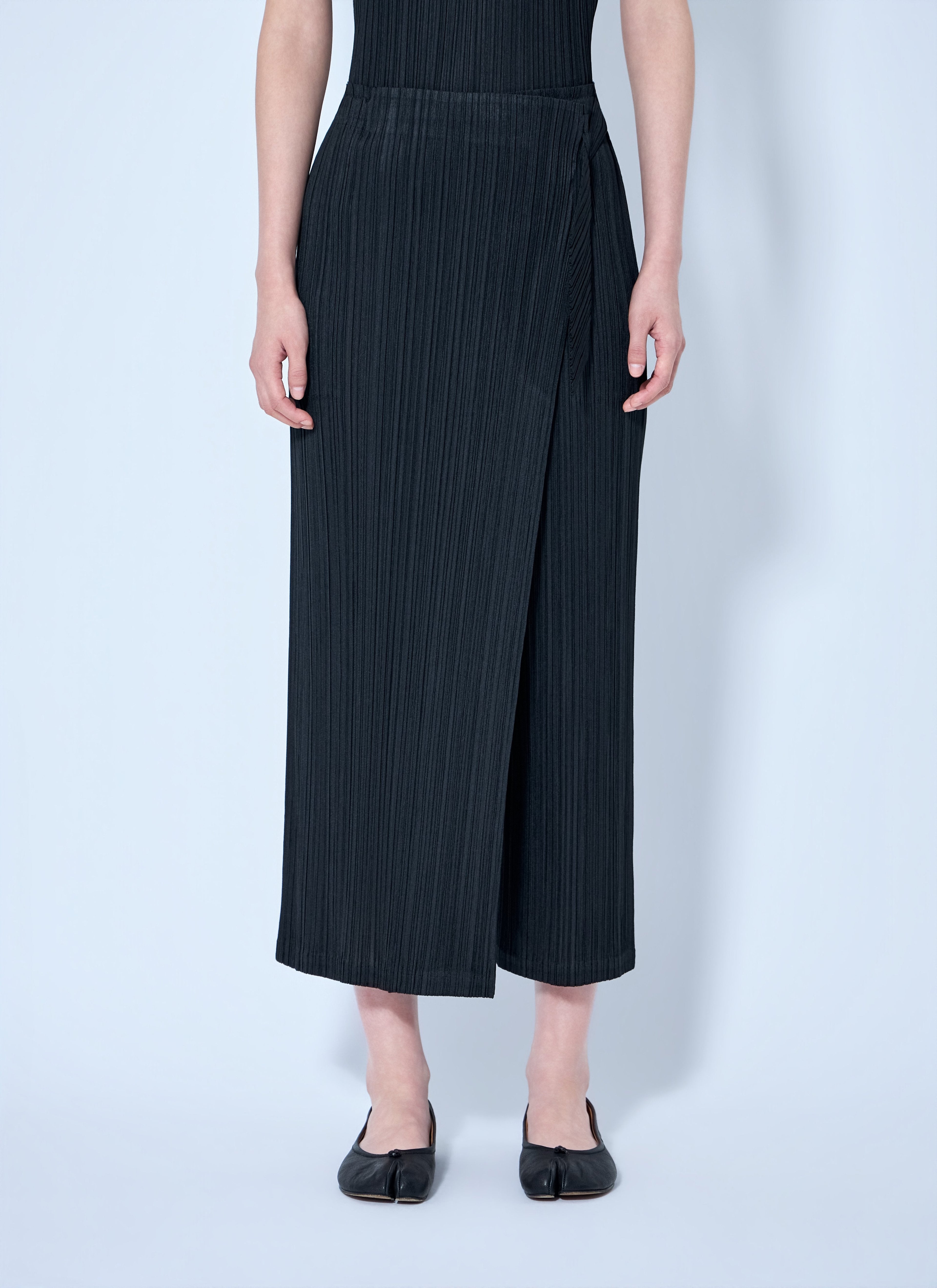 Pleats Please Issey Miyake Women Pleated Wrap Skirt