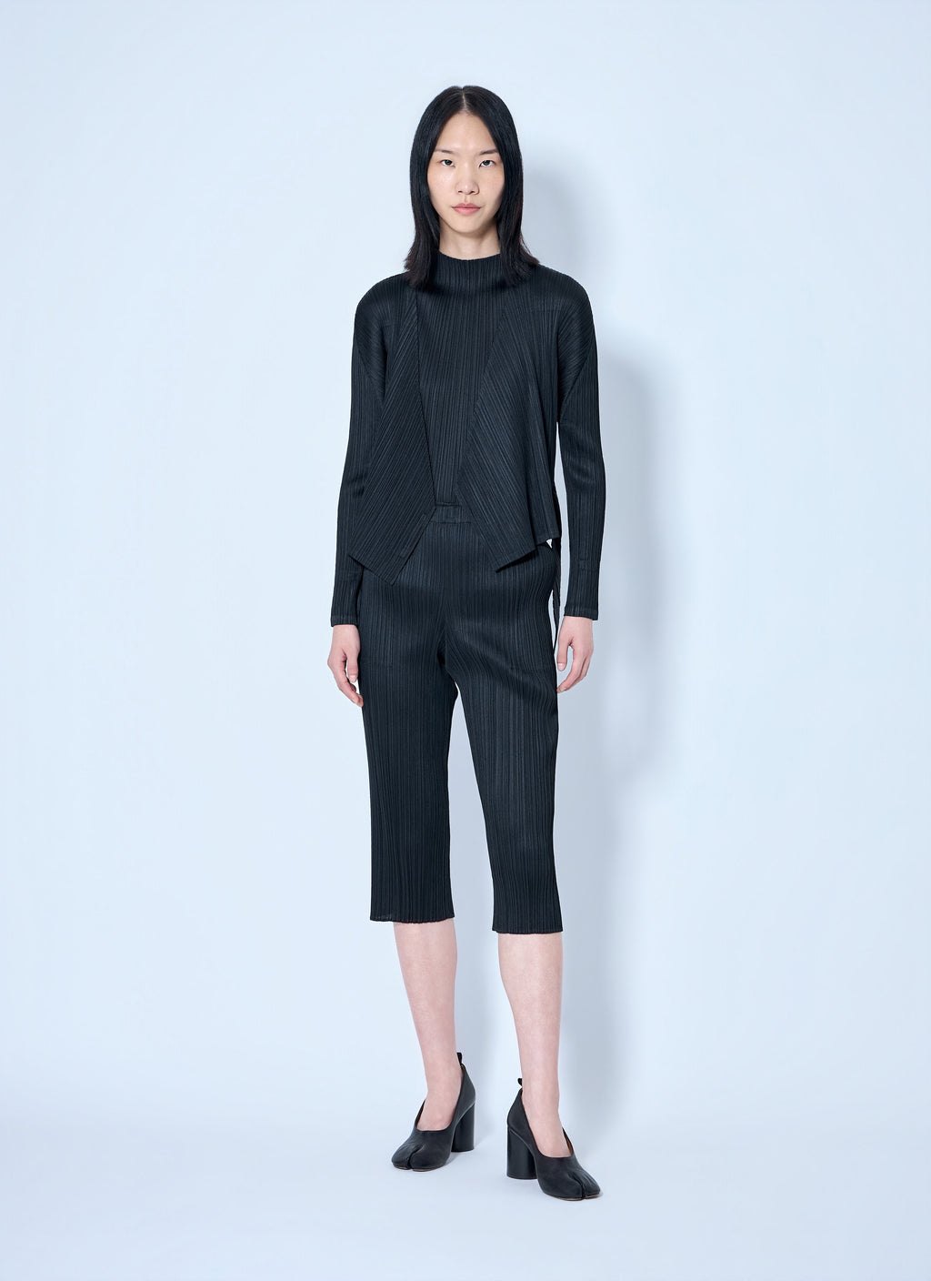 Pleats Please Issey Miyake Women Pleated Wrap Top