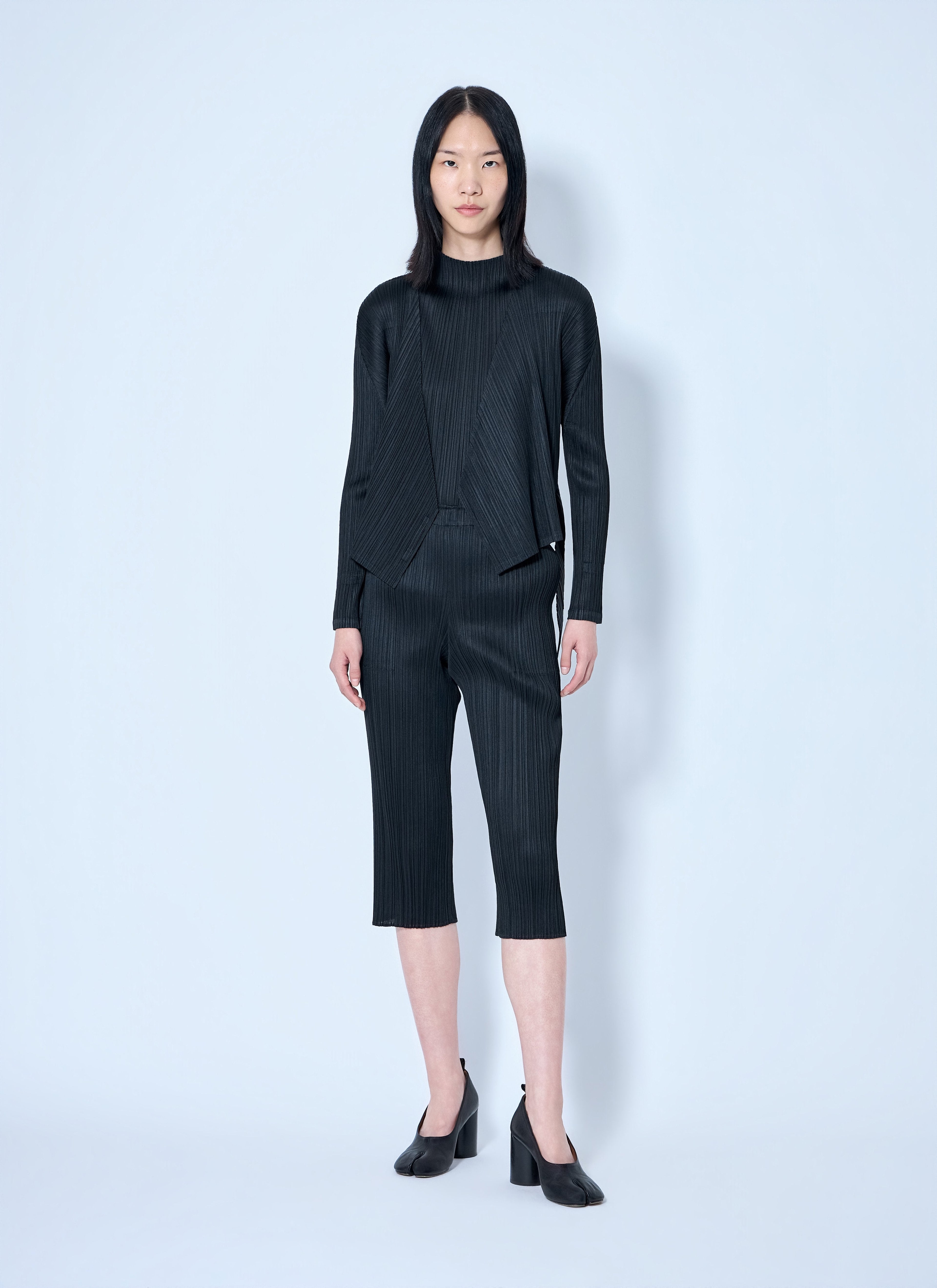 Pleats Please Issey Miyake Women Pleated Wrap Top