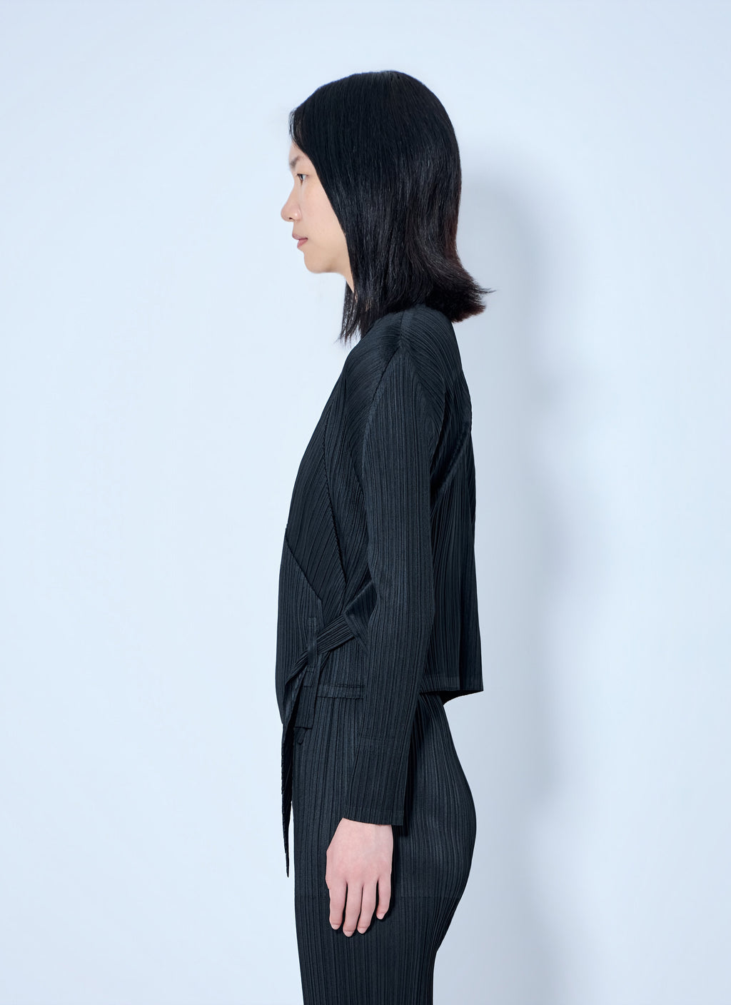 Pleats Please Issey Miyake Women Pleated Wrap Top