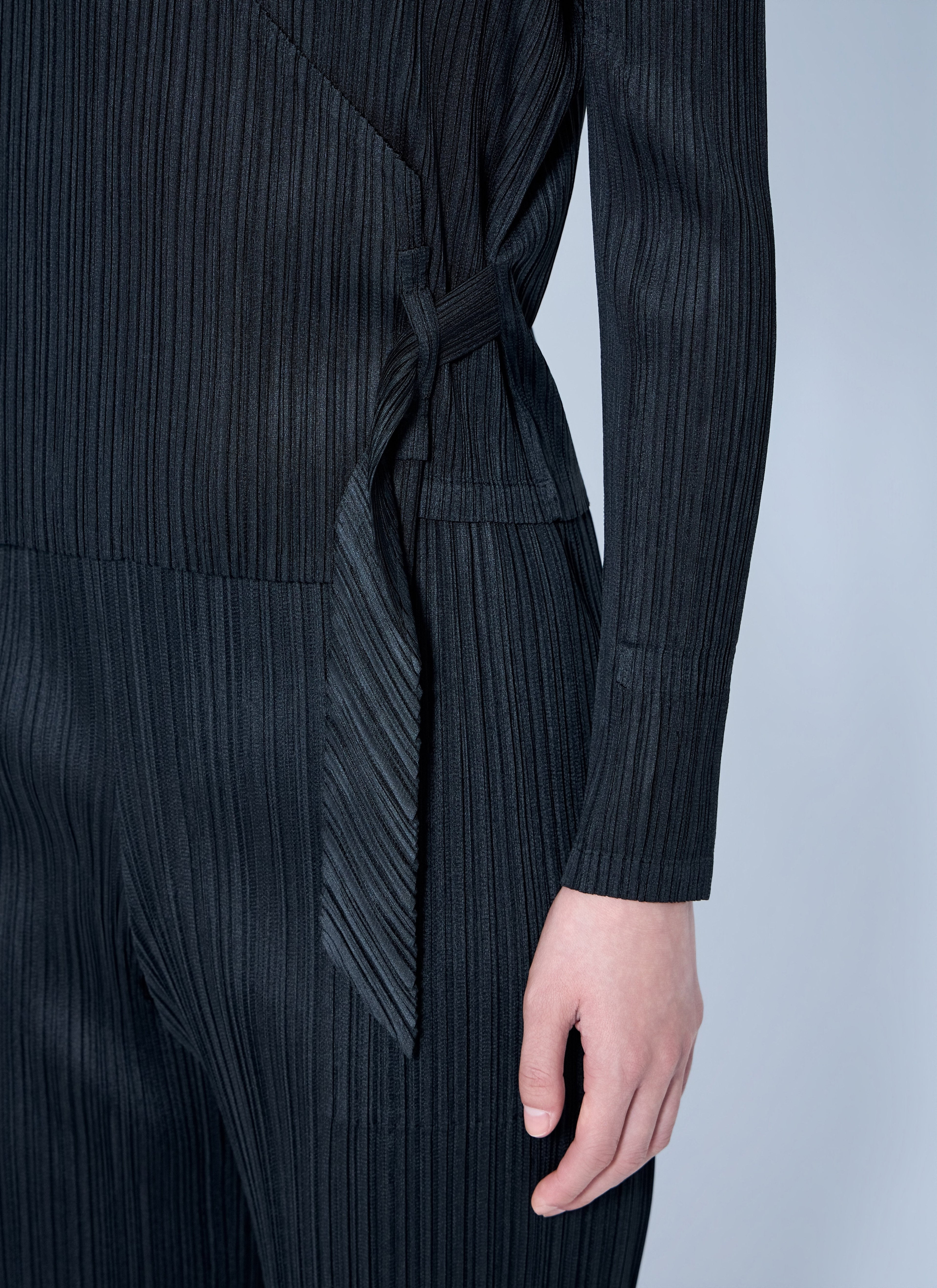 Pleats Please Issey Miyake Women Pleated Wrap Top