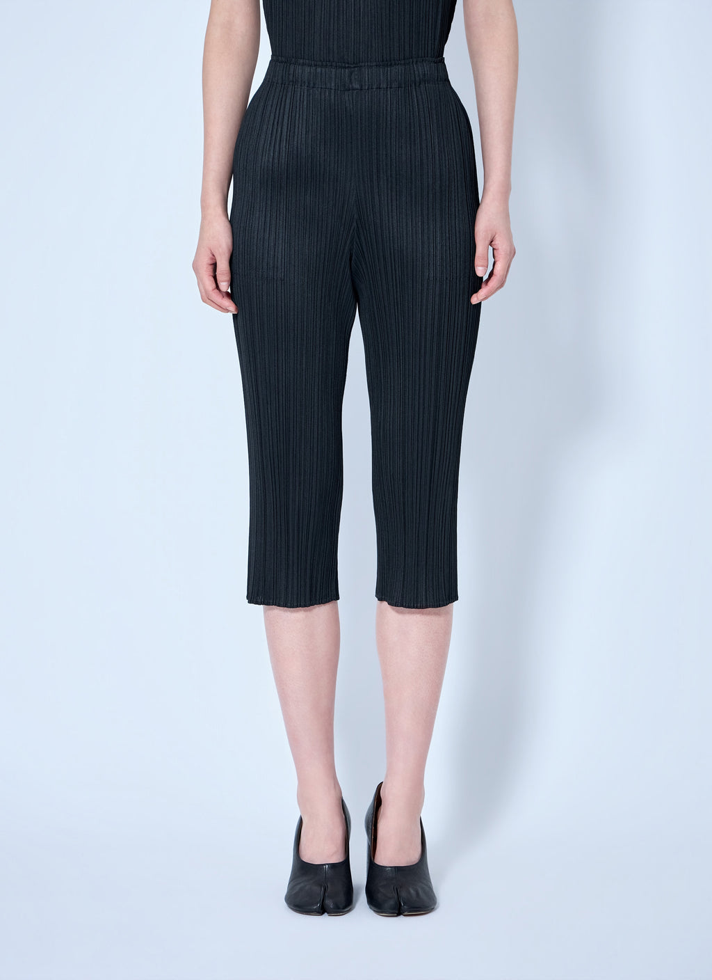 Pleats Please Issey Miyake Women Pleated Cropped Trousers