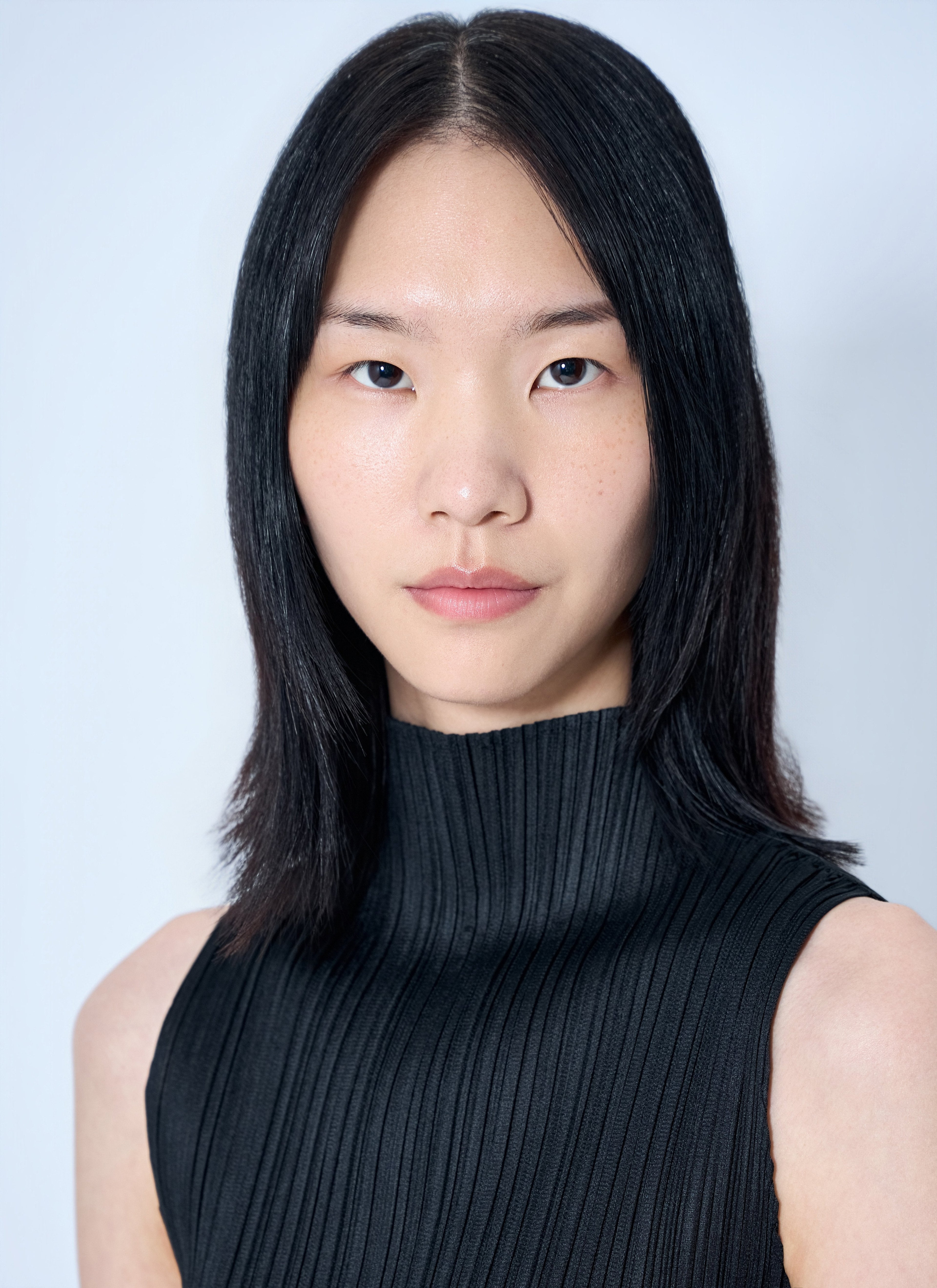 Pleats Please Issey Miyake Women Sleeveless Ribbed High-Neck Top