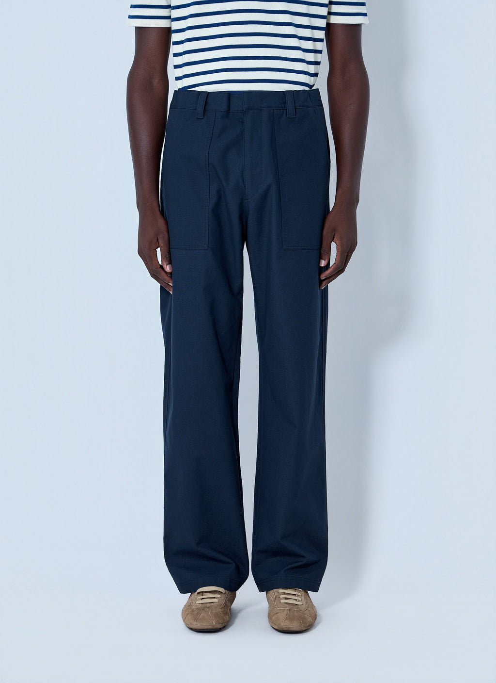 Prada Men Wide-Leg Tailored Trousers