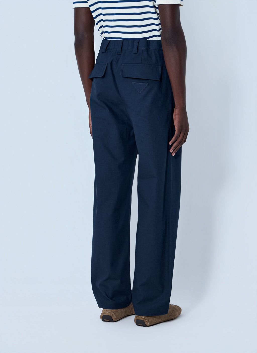 Prada Men Wide-Leg Tailored Trousers