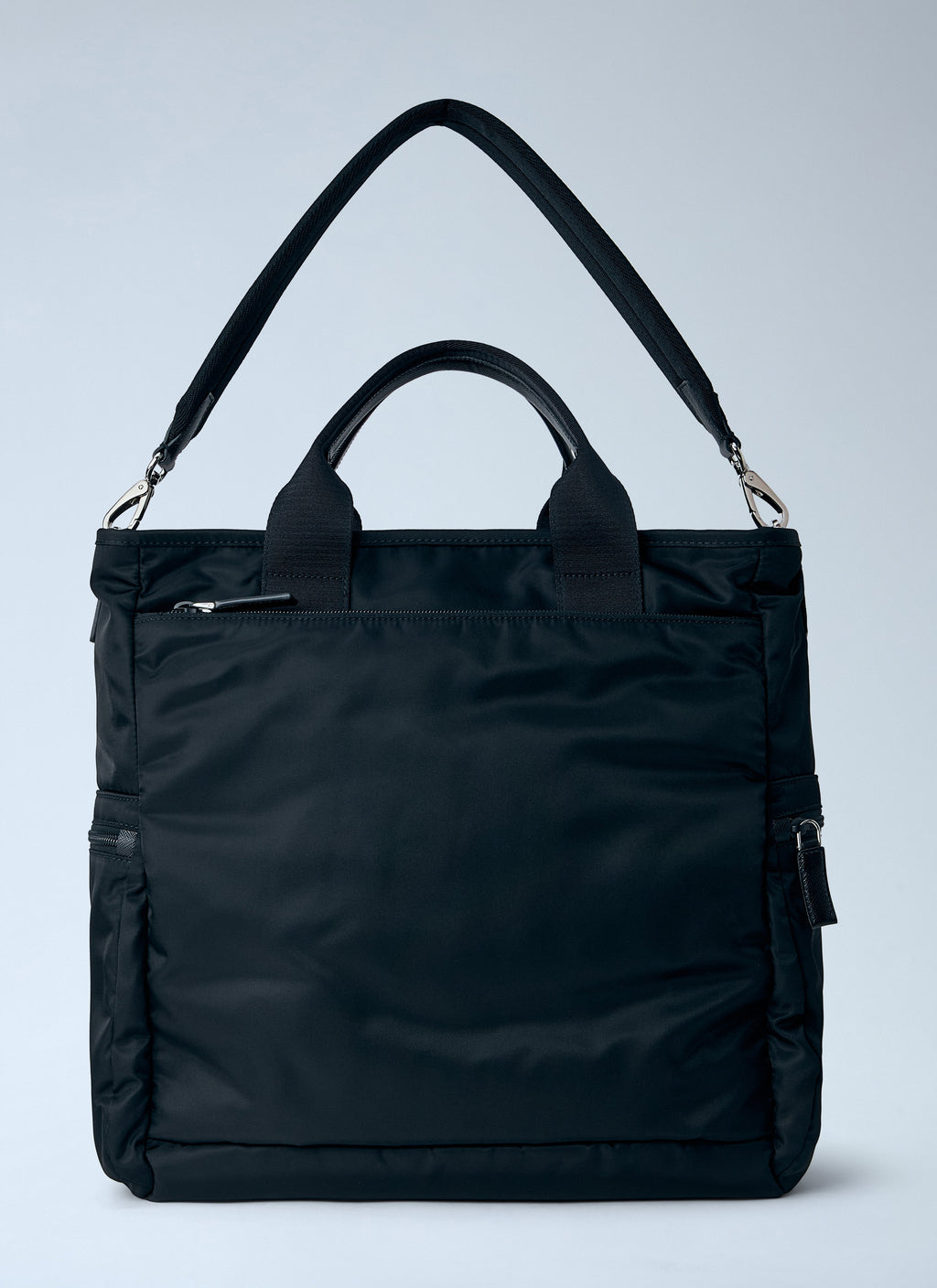 Prada Men Re-Nylon Logo-Plaque Tote Bag