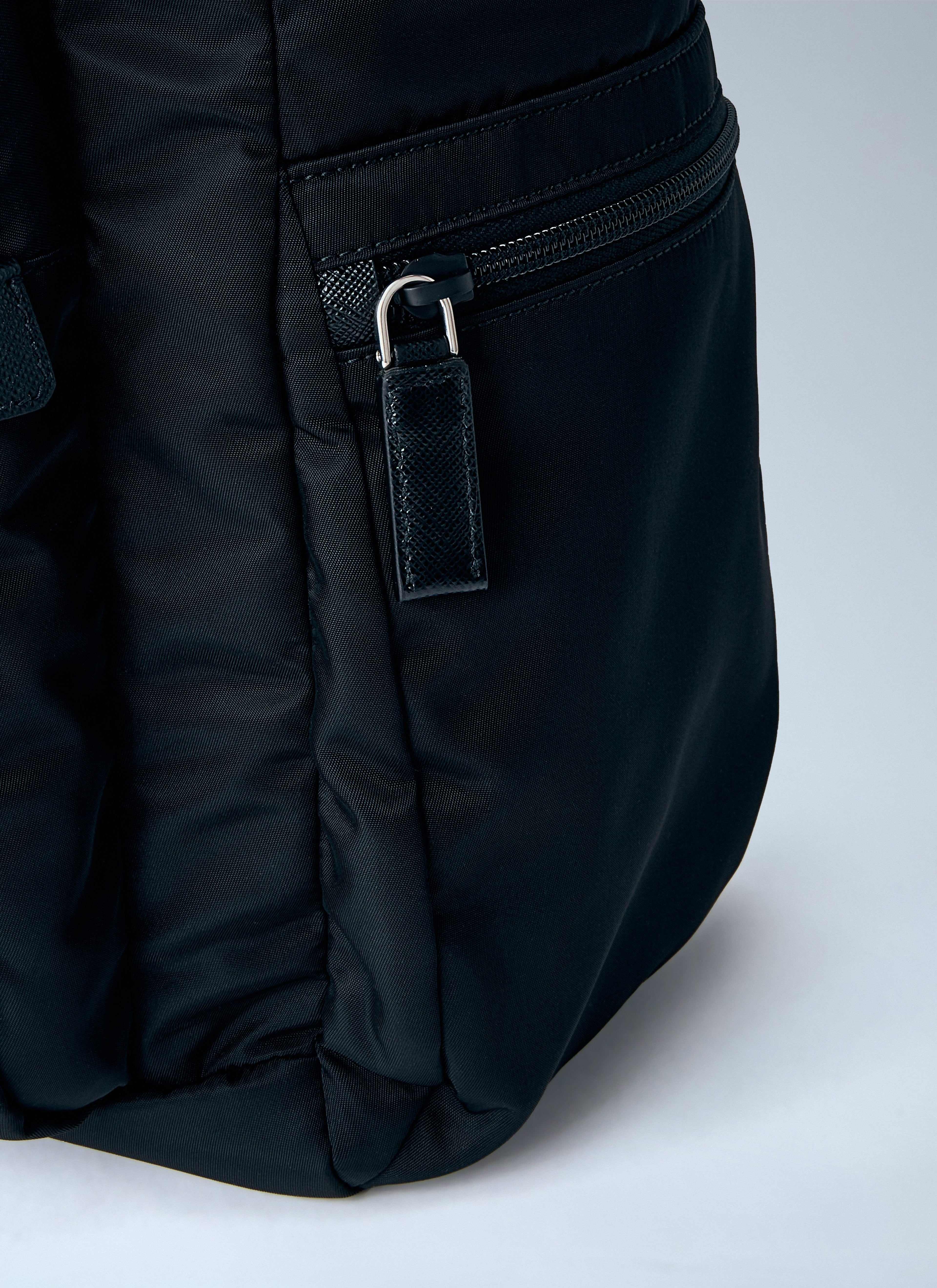 Prada Men Re-Nylon Logo-Plaque Tote Bag
