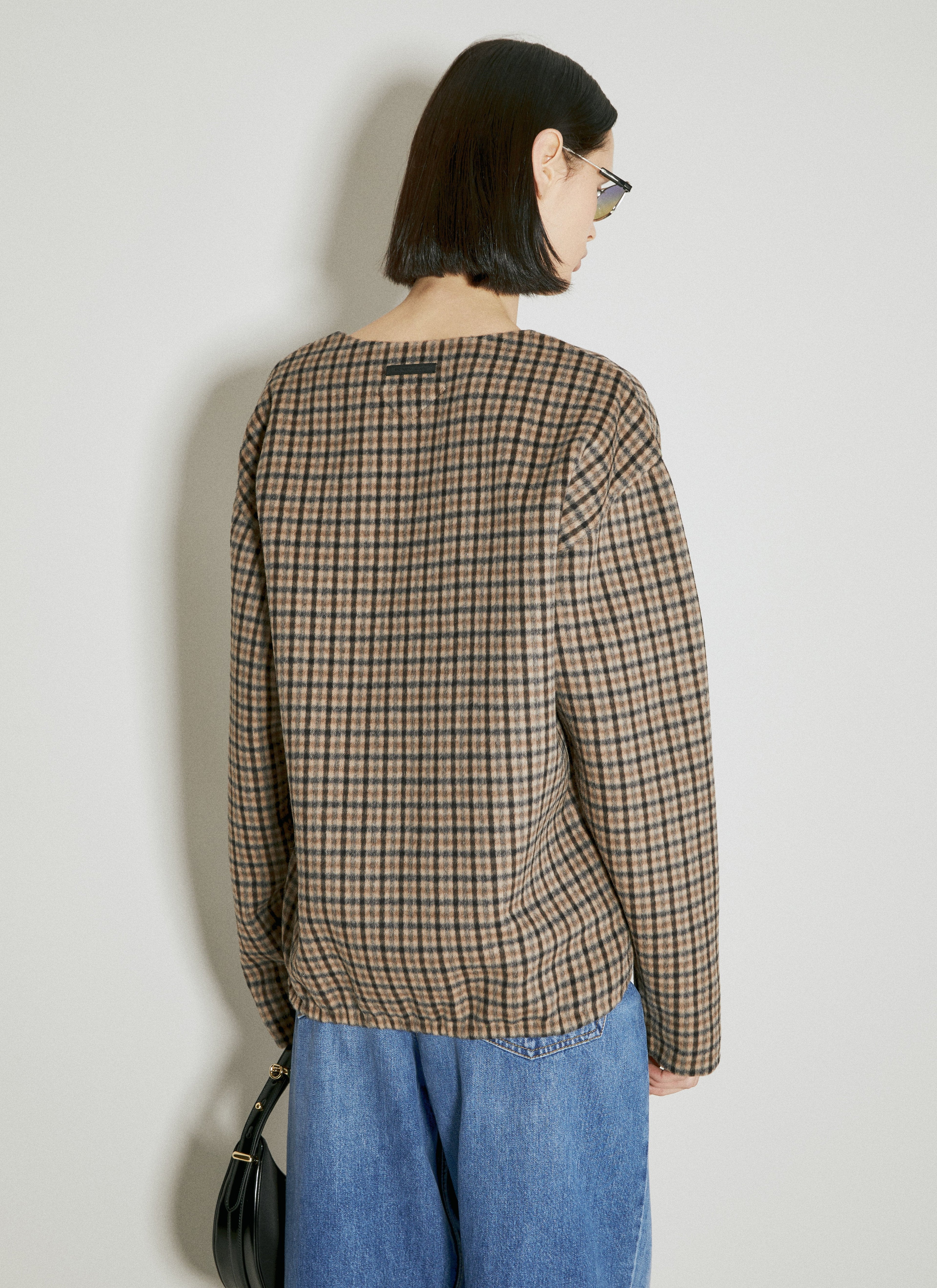 Prada Women Cashgora Check Top