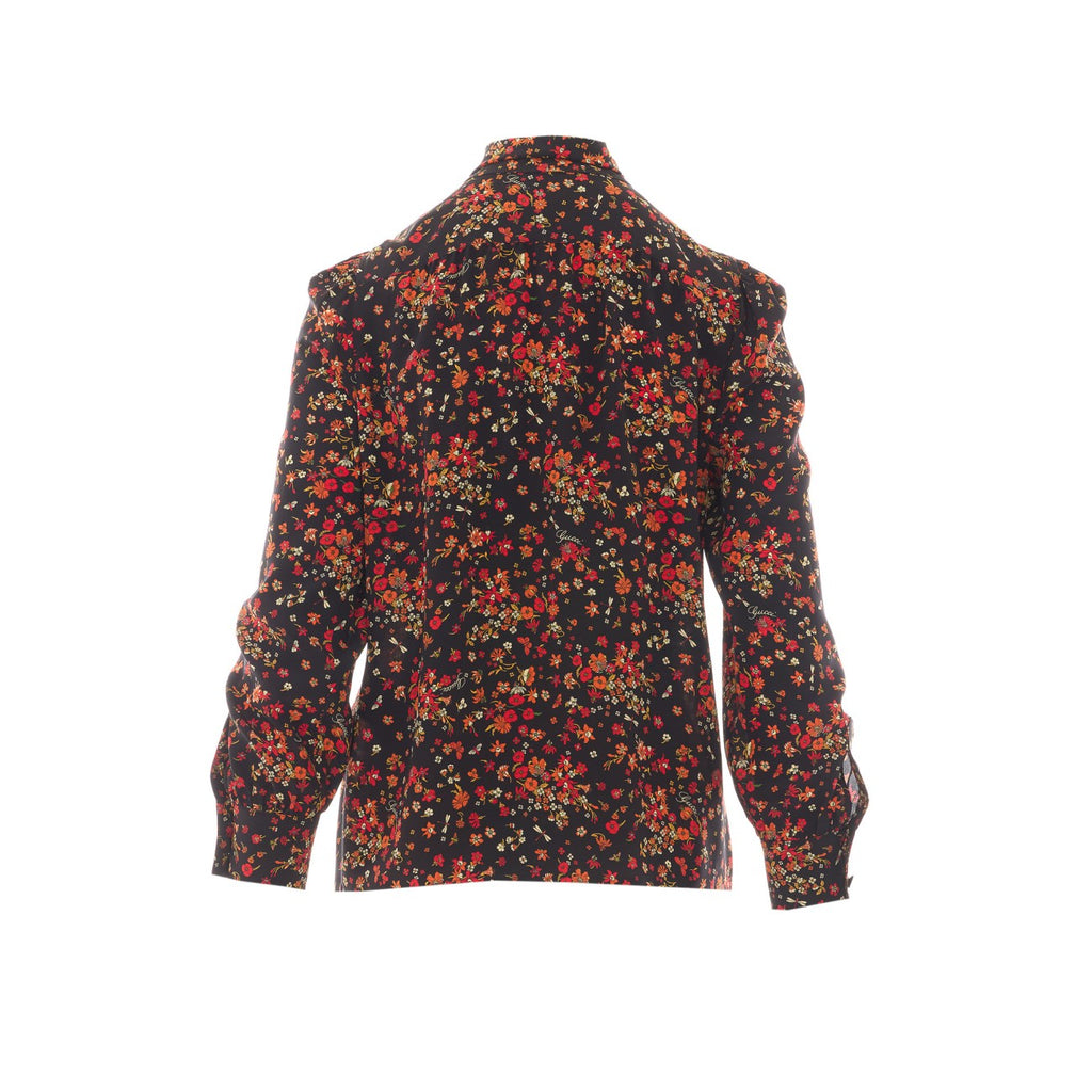Gucci Women Printed Gucci Silk Shirt