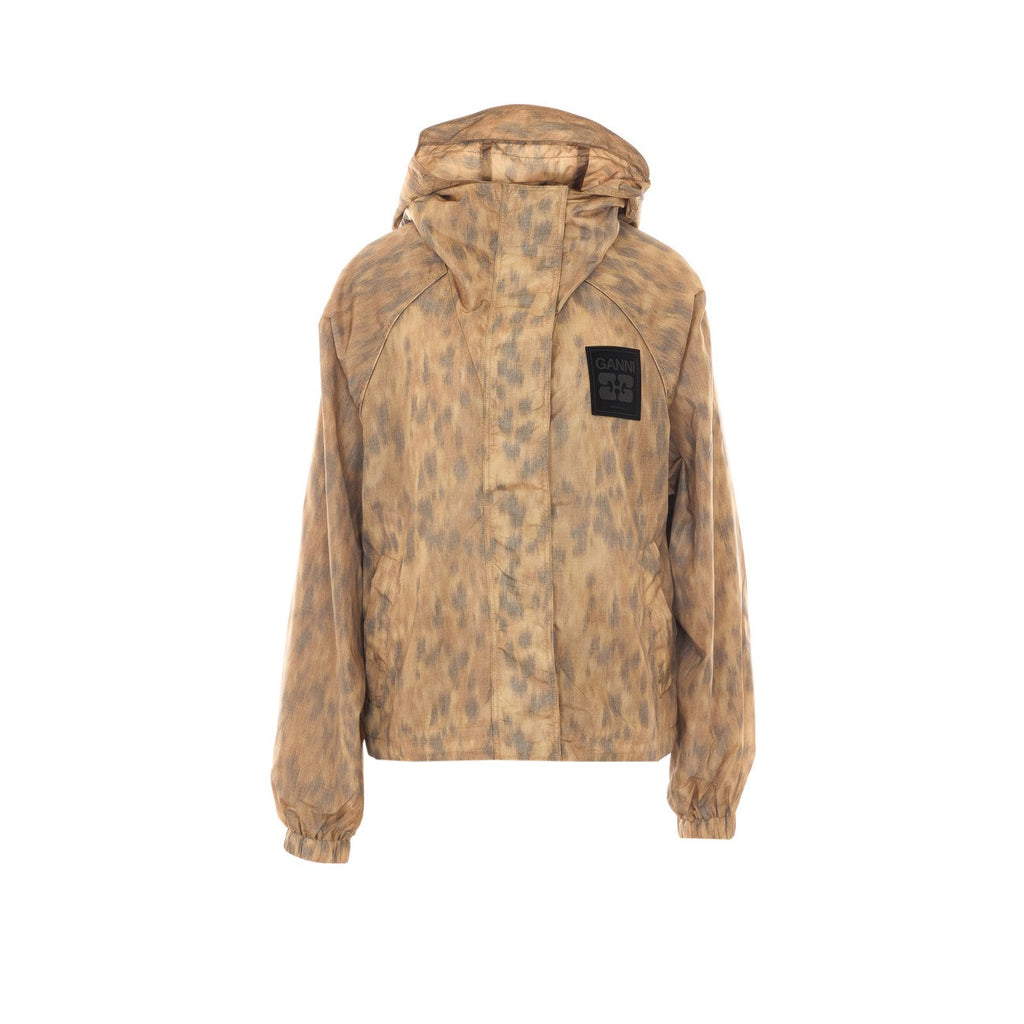 Ganni Women Printed Nylon Flyweight Jacket