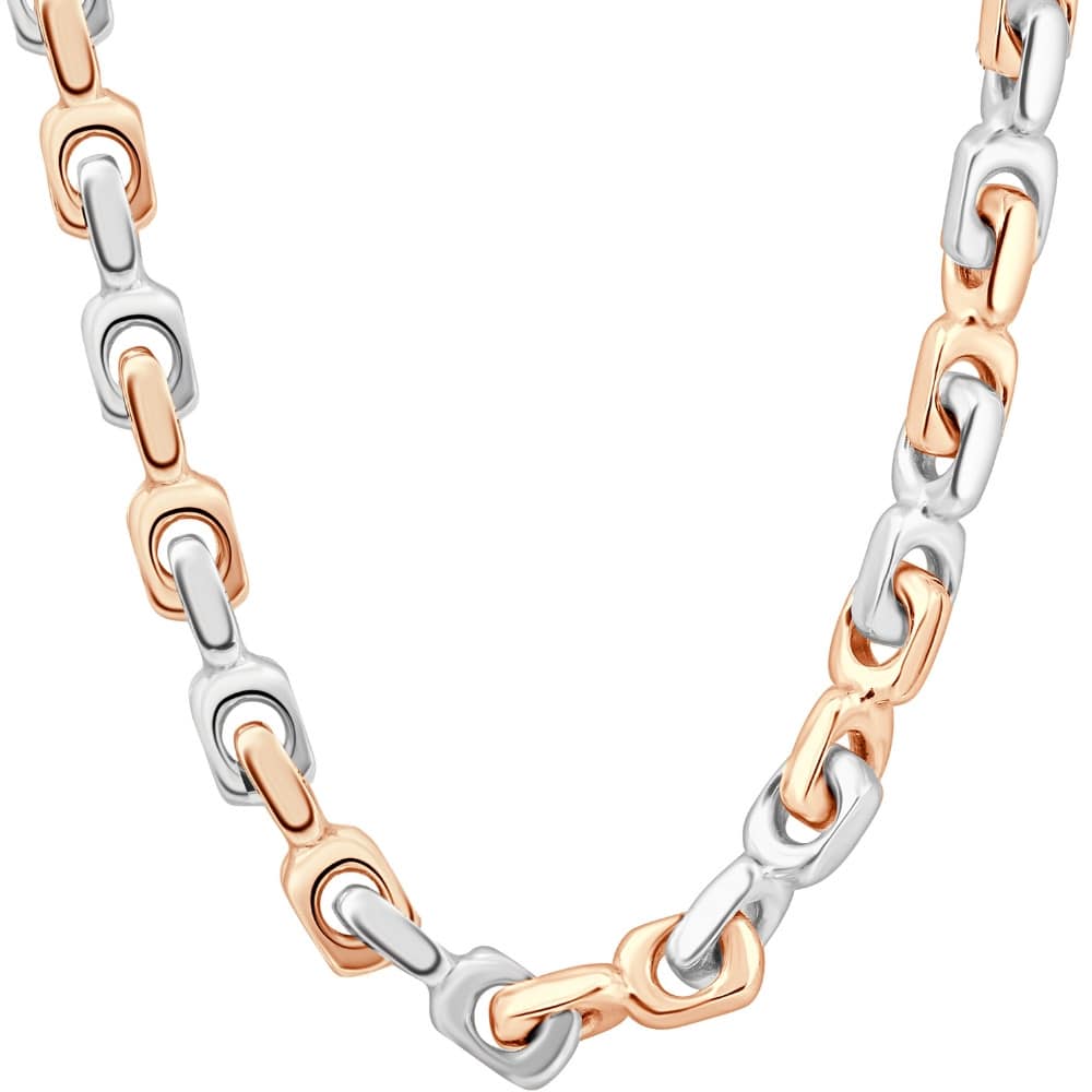 Men's 14k Gold (183gram) or Platinum (344gram) 8mm Link Chain Necklace 23"