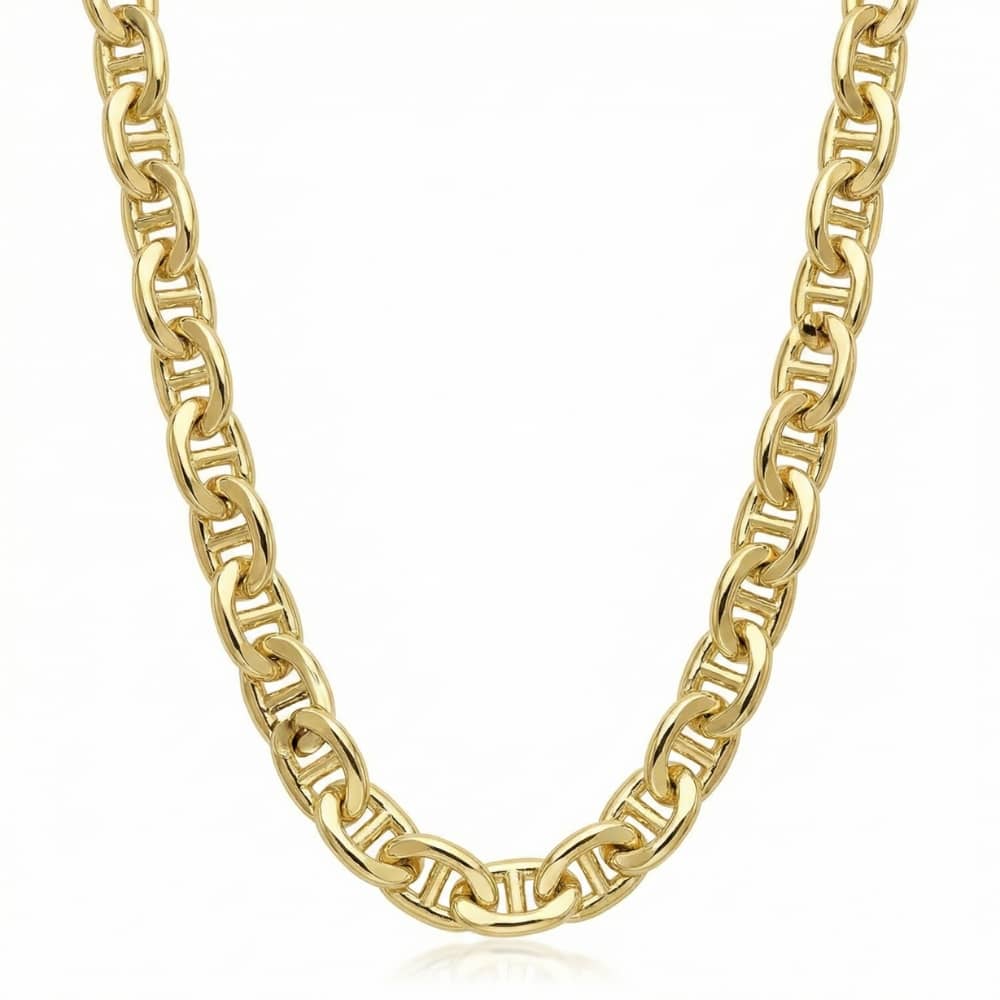 Fremada 14k Yellow Gold Filled Men's 5.9mm Mariner Link Chain Necklace