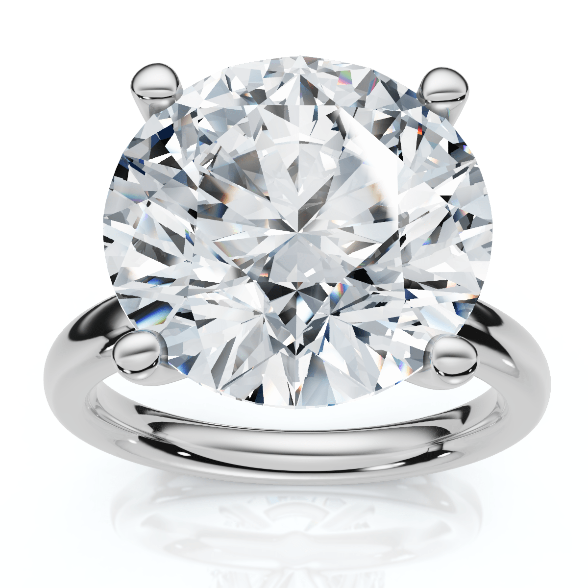 Certified 9Ct Aurora Solitaire Diamond Engagement Ring Lab Grown