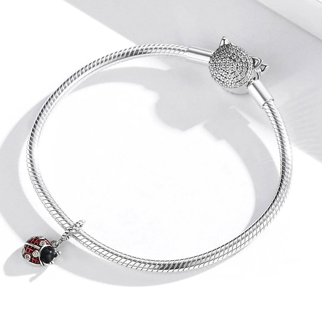 Red Ladybird Dangle Charm