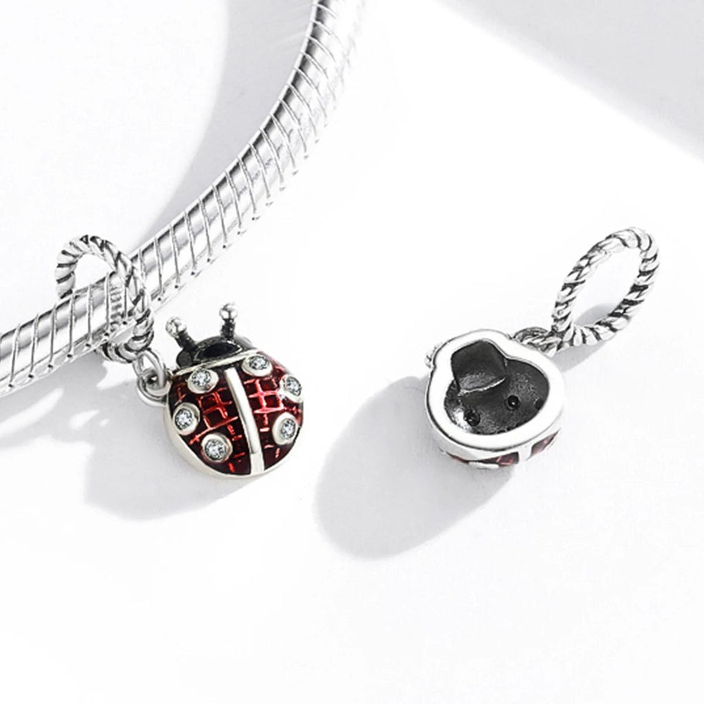 Red Ladybird Dangle Charm