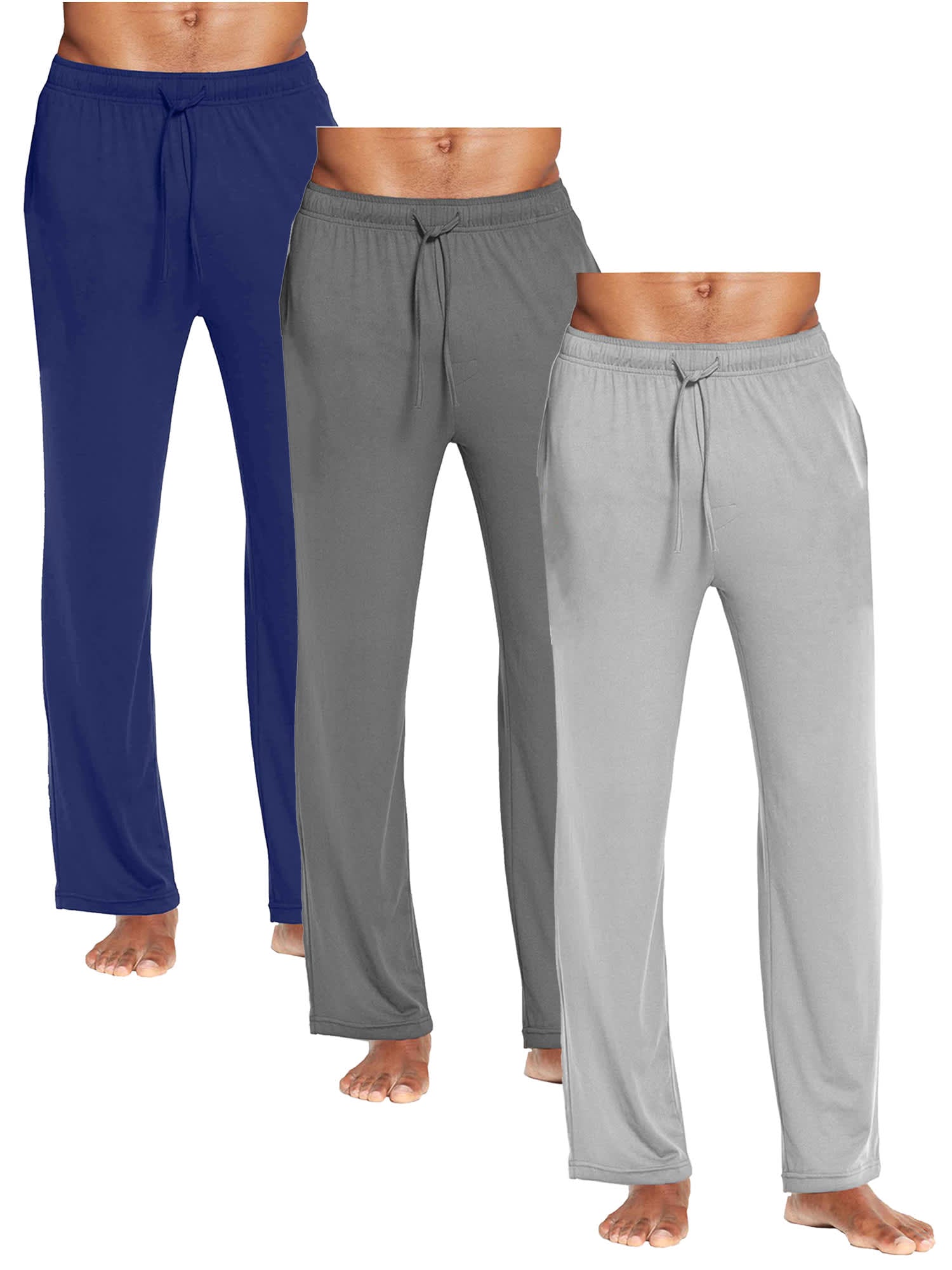 Blue Ice Men's  Modern  Fit Classic Lounge Pants-3 Pack