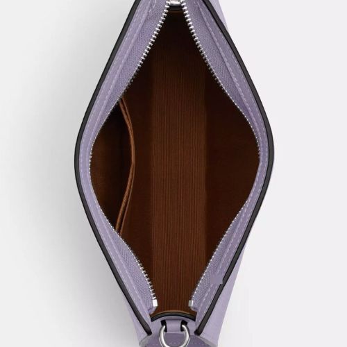 NWT Coach Leather Slim Crossbody Bag In Light Violet