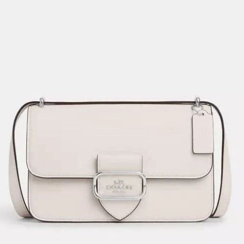 NWT Coach Large Morgan Square Crossbody Leather Bag- CM090 - White