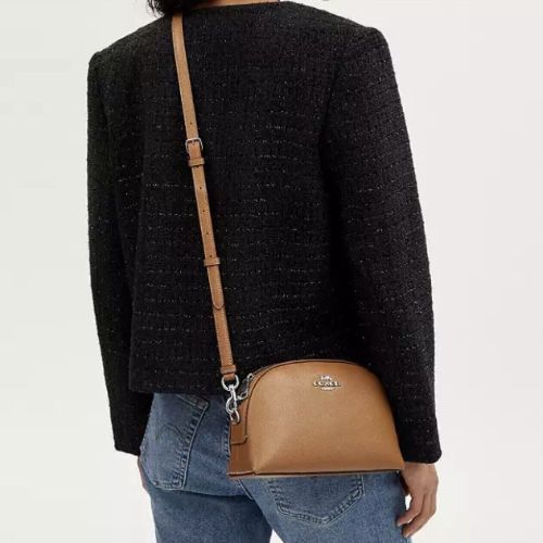 NWT Coach Leather Madi Crossbody Medium Bag In Tan