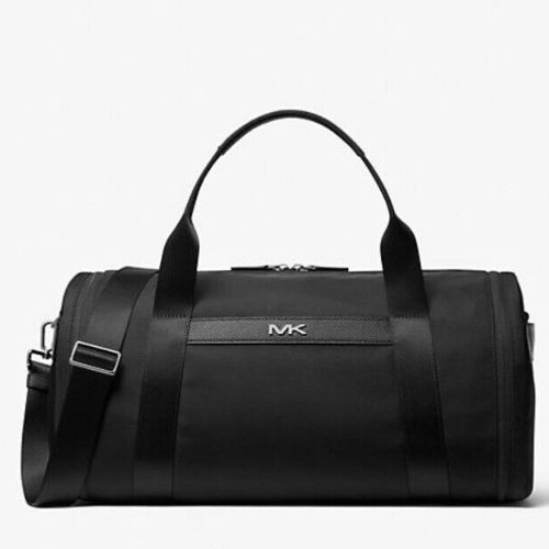 NWT Michael Kors Lautner Duffel Bag with Adjustable Strap In Black