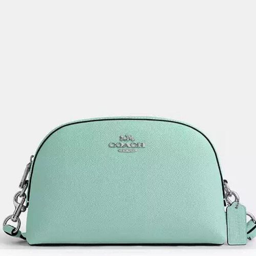 NWT Coach Leather Madi Crossbody Medium Bag In Faded Blue