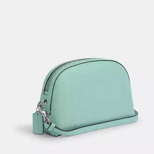 NWT Coach Leather Madi Crossbody Medium Bag In Faded Blue
