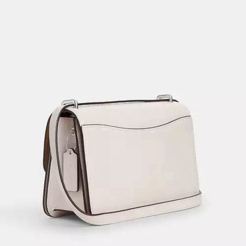 NWT Coach Large Morgan Square Crossbody Leather Bag- CM090 - White