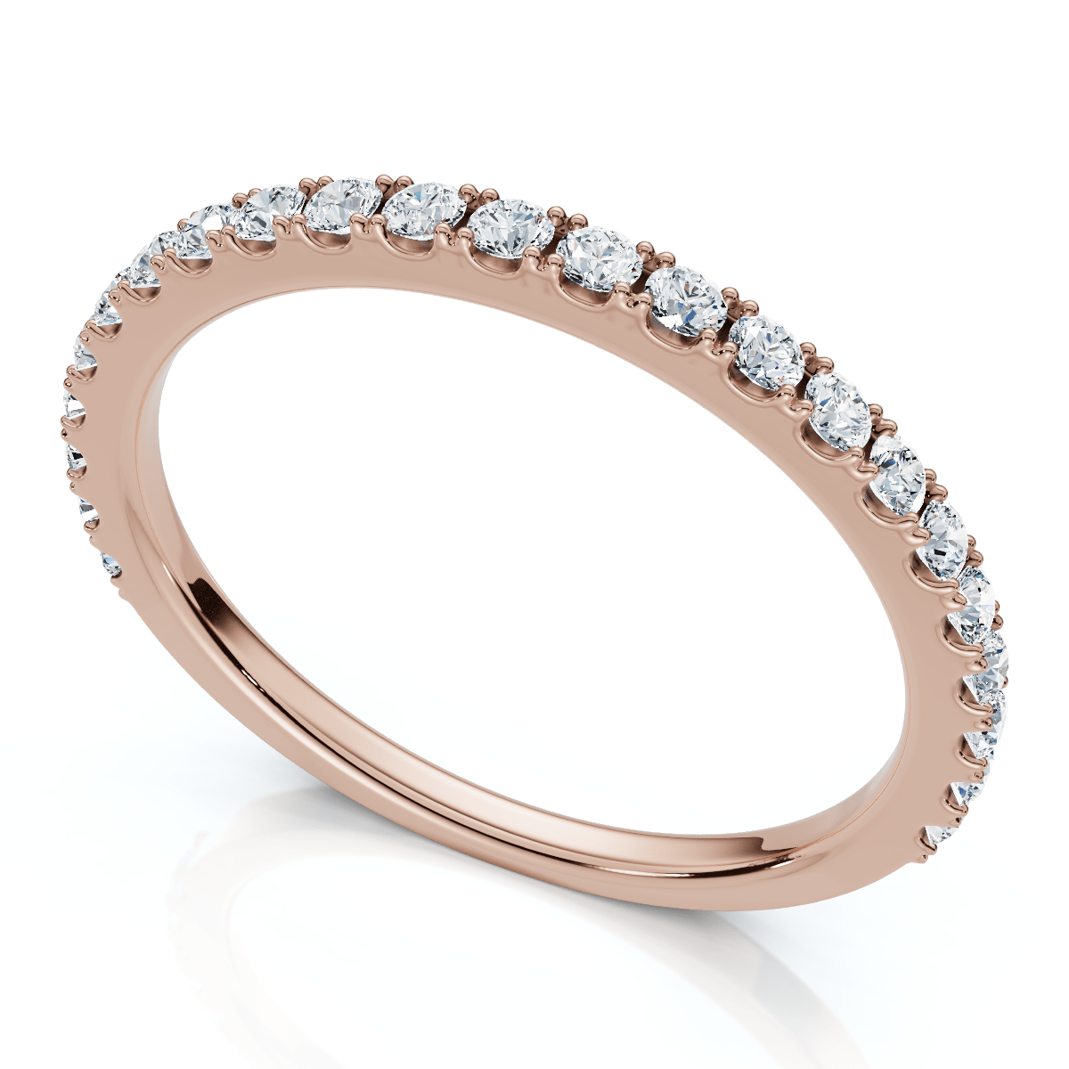 1/5Ct Diamond Wedding Stackable Anniversary Ring 10k Gold Lab Grown