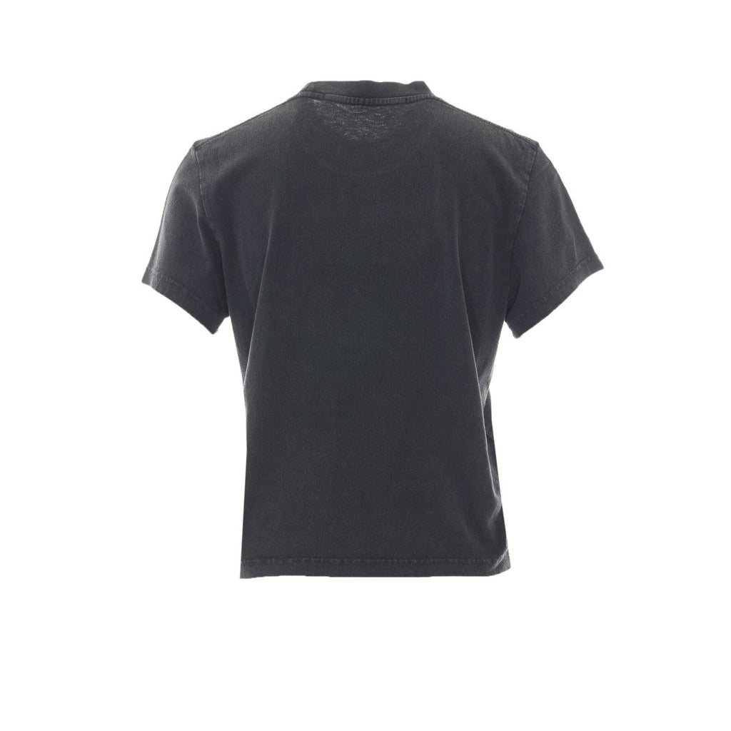 Alexander Wang Women Shrunken Mirrored Logo T-Shirt