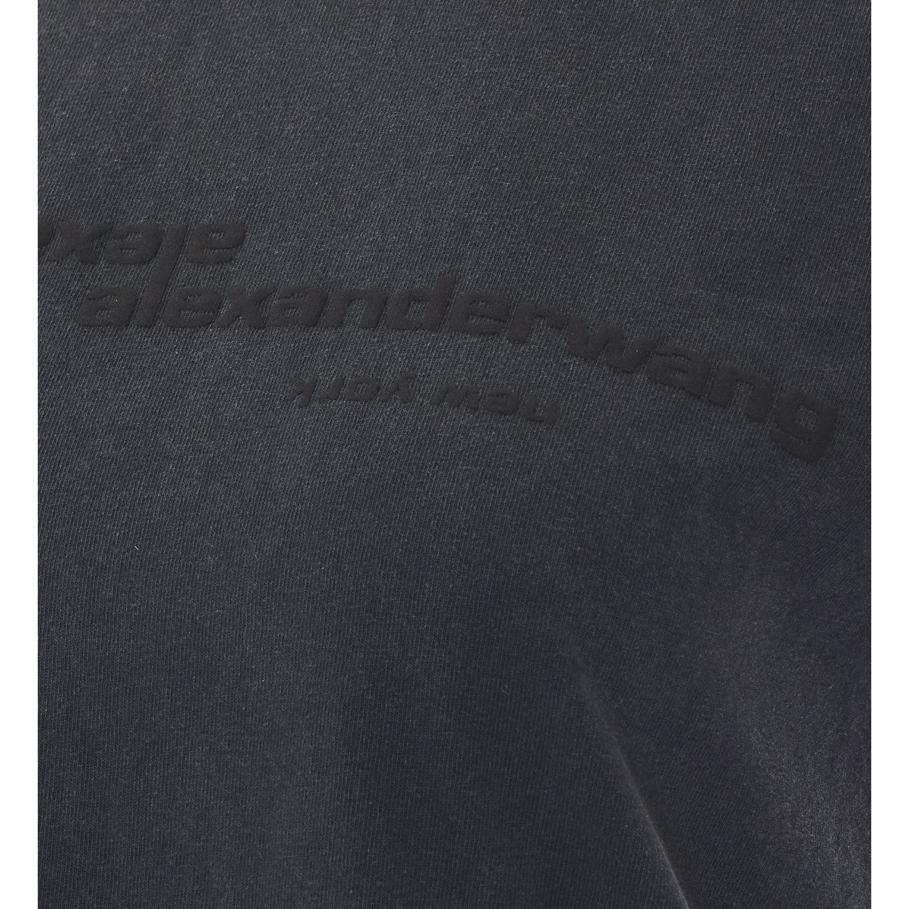 Alexander Wang Women Shrunken Mirrored Logo T-Shirt