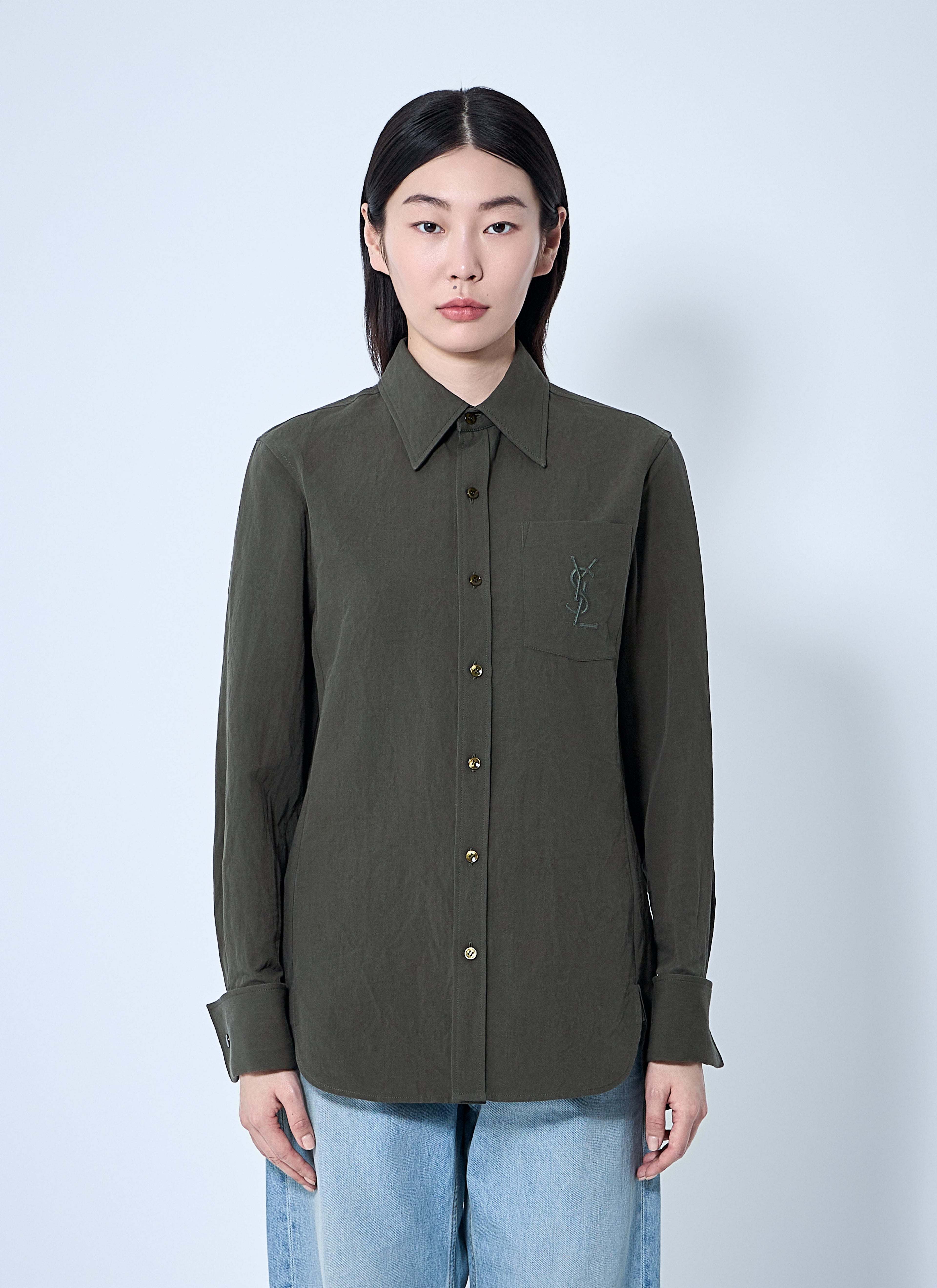 Saint Laurent Women Cassandre Shirt