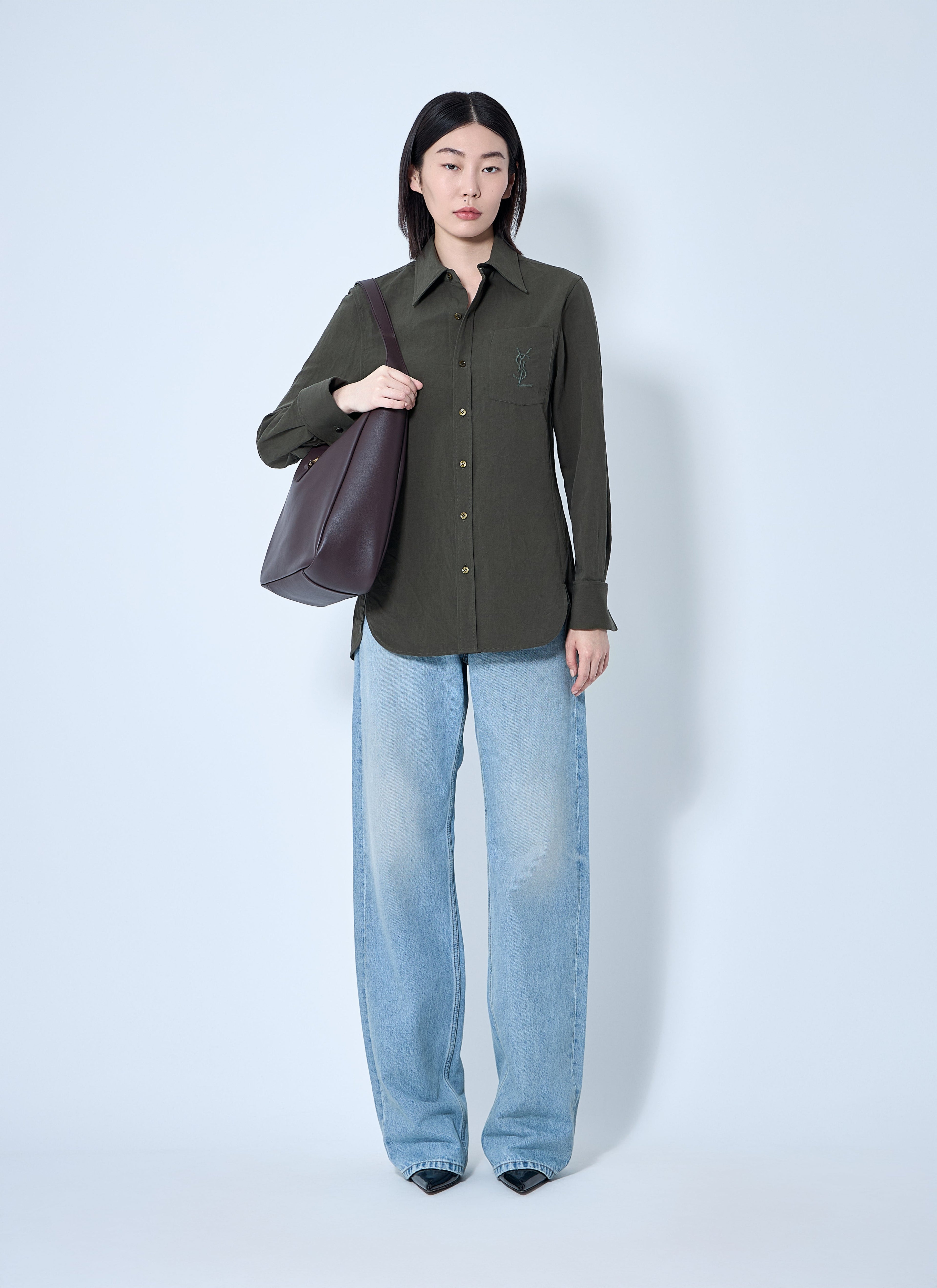 Saint Laurent Women Cassandre Shirt