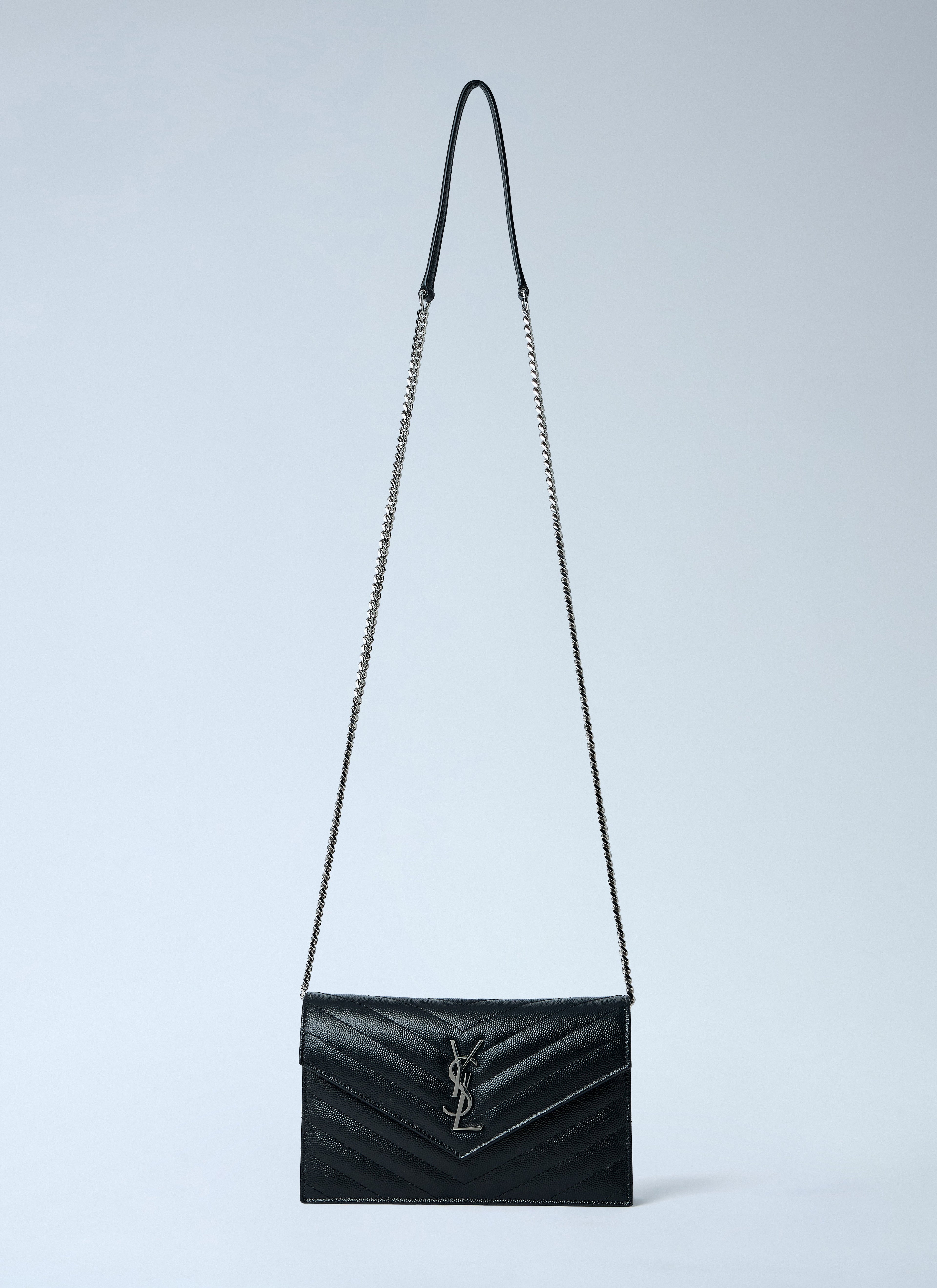 Saint Laurent Women Cassandre Envelop Chain Wallet