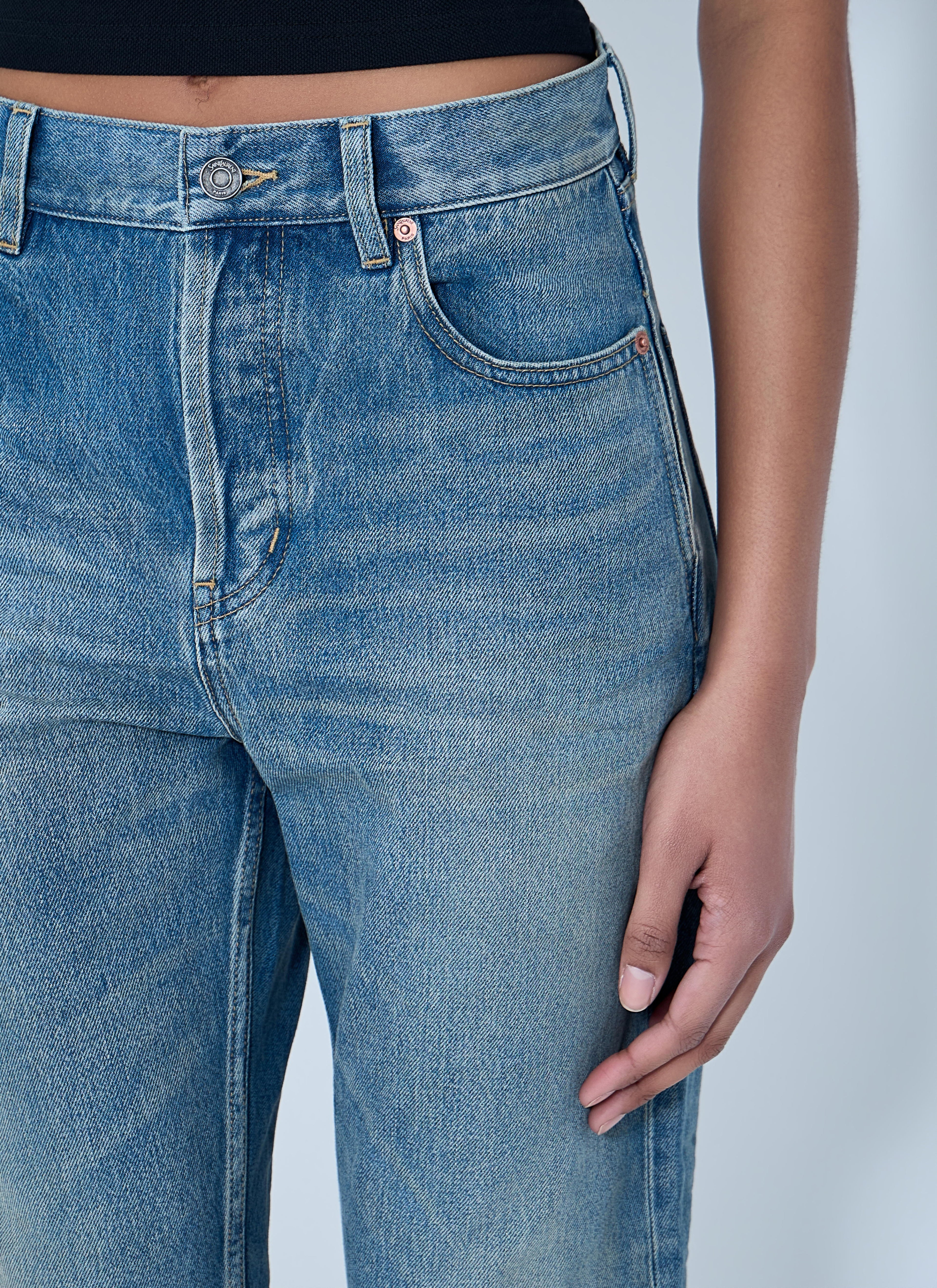 Saint Laurent Women 90S High-Rise Cropped Slim Jeans