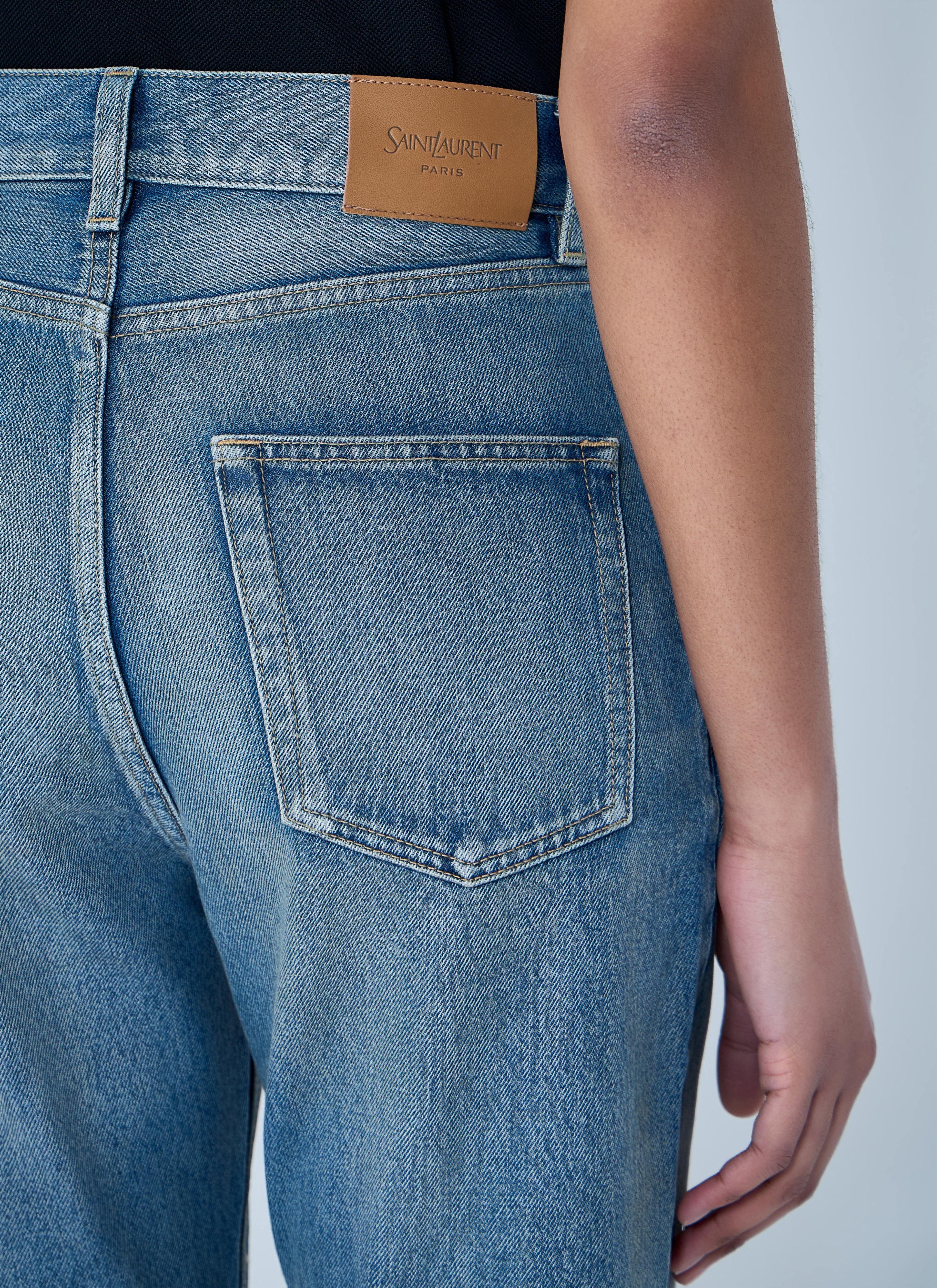 Saint Laurent Women 90S High-Rise Cropped Slim Jeans